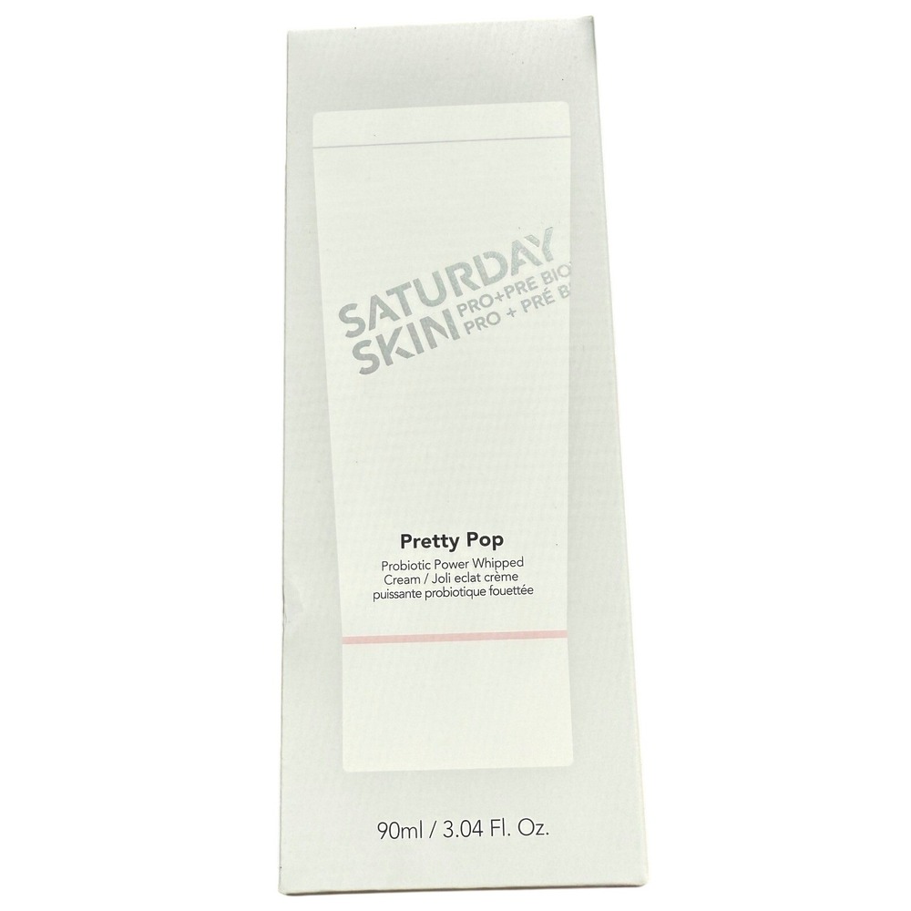 Saturday Skin Pretty Pop Probiotic Power Whipped Face Cream 90ml 3.04oz NIB
